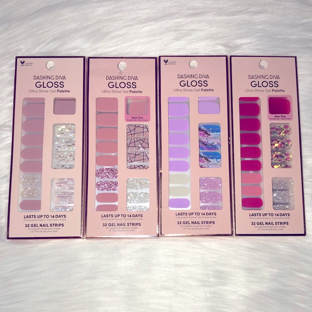New bundle of 4 Dashing Diva Gloss Ultra Shine Gel Palette